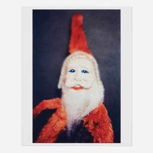 Mike Kelley, Toy Santa Claus: Mike Kelley Toy Santa Claus 1993C-print on Fujicolor Crystal Archive Paper image: 9.625 h x 6.375 w in (24 x 16 cm) sheet: 10 h x 8 w in (25 x 20 cm) Stamped signature and date to verso 'M.