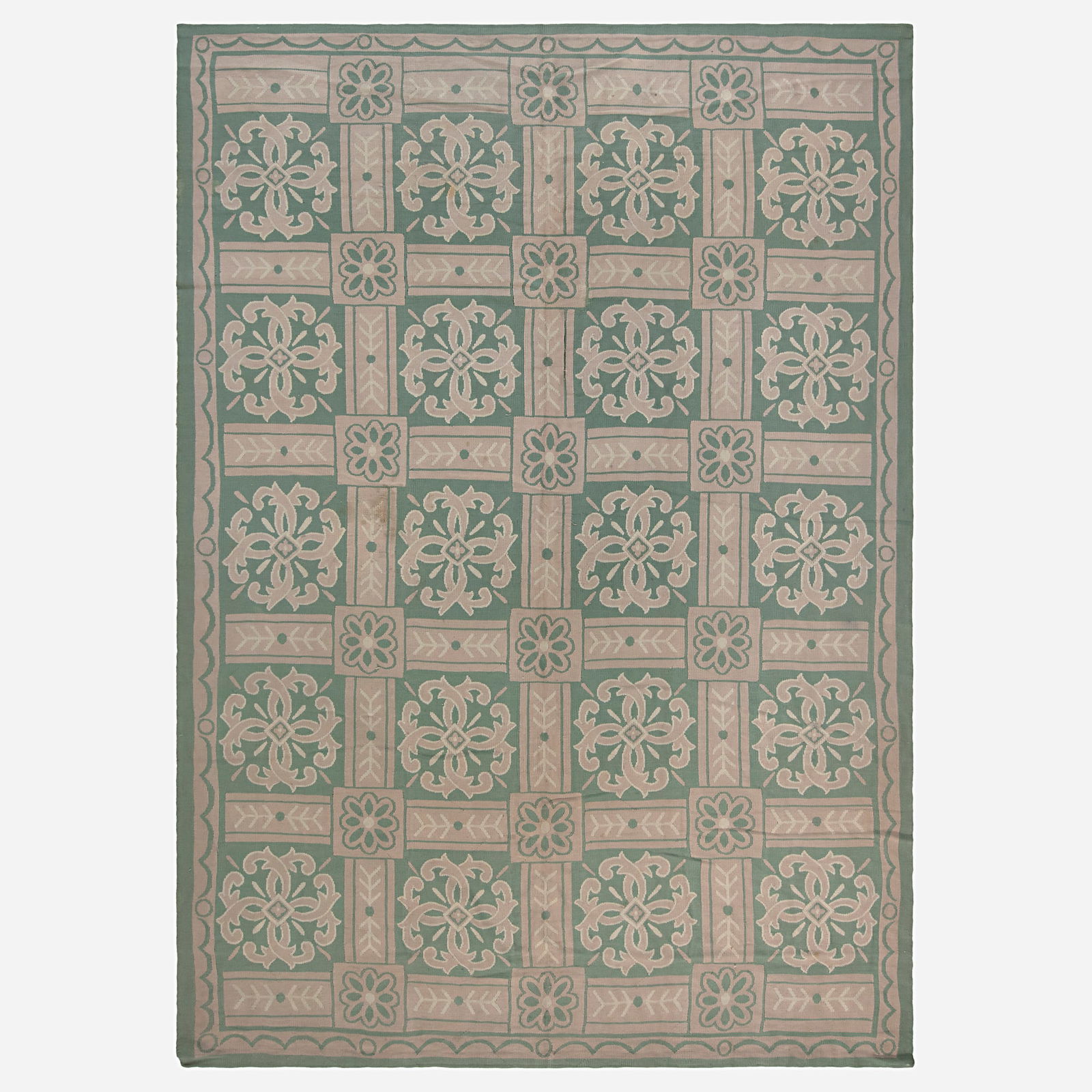 French, Aubusson flatweave carpet (1 of 1)