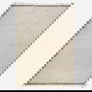 Contemporary, Moroccan pile carpet: Contemporary Moroccan pile carpet Doris Leslie BlauUSA / Morocco, 21st centuryhand-knotted wool 10'3" x 13'7" in (312 x 414 cm) This work will ship from Lambertville, New Je