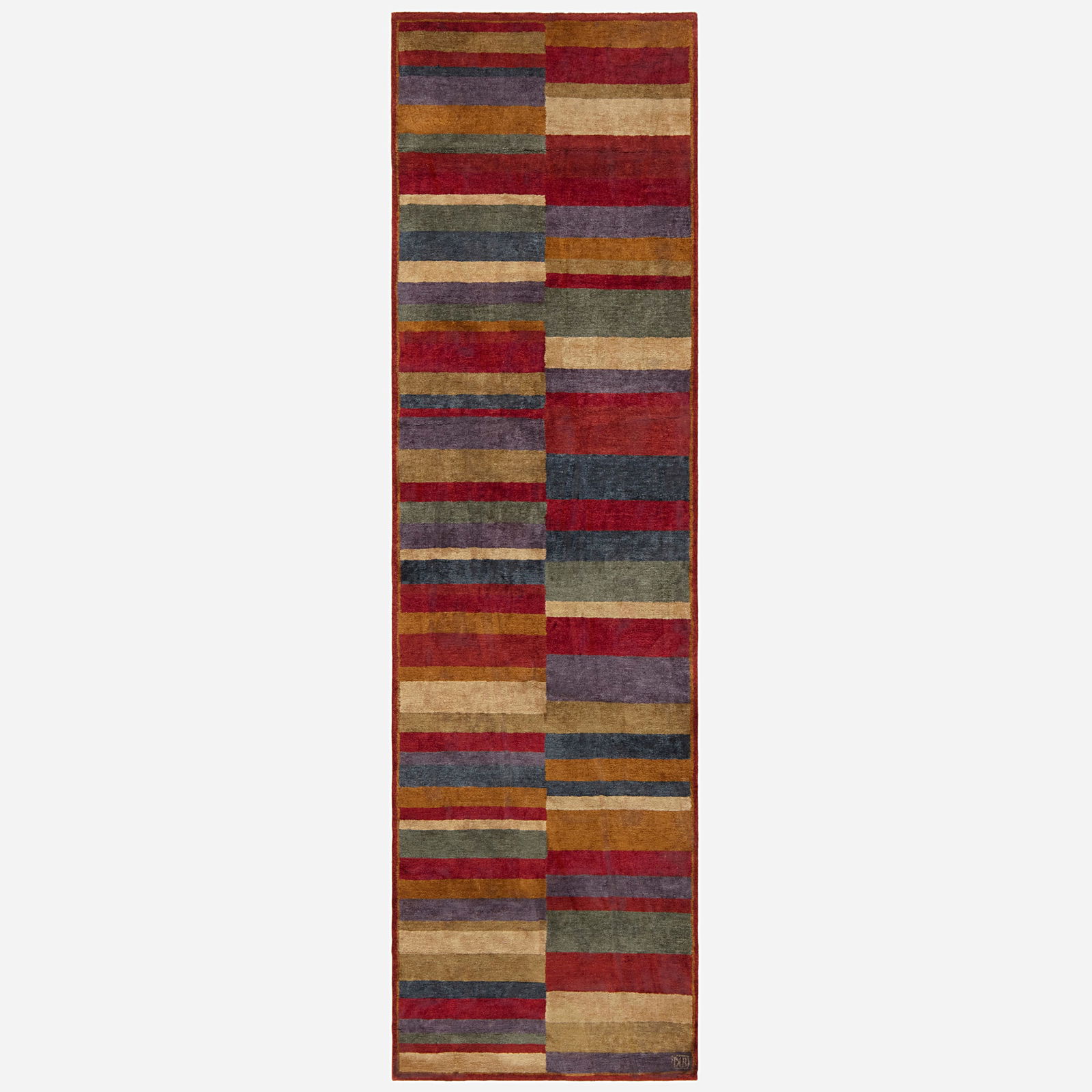 Michael Davis, Pile runner: Michael Davis Pile runner Doris Leslie BlauUSA / Tibet, 21st centuryhand-knotted silk 3' x 10' in (91 x 305 cm) This work will ship from Lambertville, New Jersey.