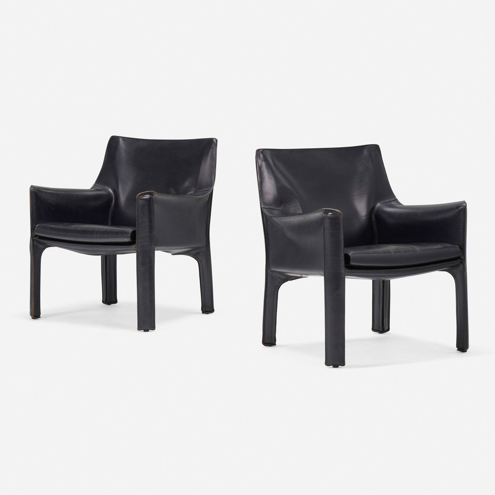 Mario Bellini, Cab lounge chairs, pair (1 of 4)