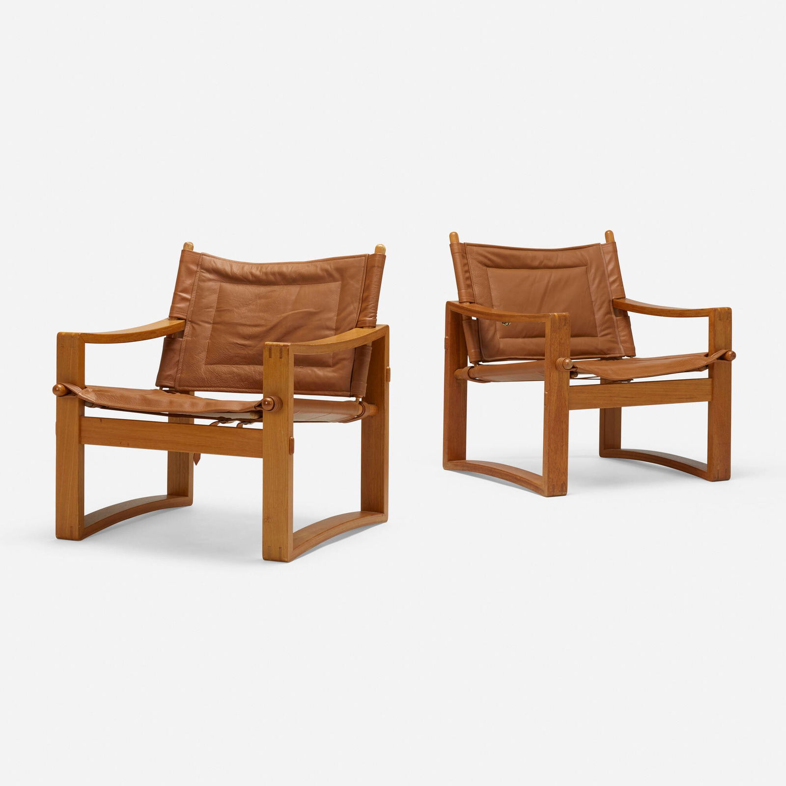 Borge Jensen, Safari lounge chairs, pair (1 of 6)
