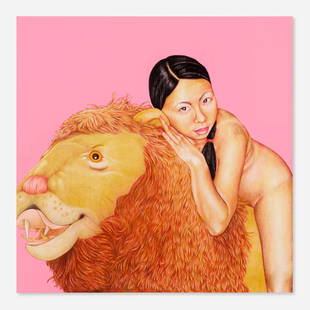 Su-En Wong, Blushing Bride: Su-En Wong Blushing Bride 2006colored pencil, acrylic on panel 28 h x 28 w in (71 x 71 cm) Signed, titled and dated to verso 'Su-En Wong Blushing Bride 2006'. Provenance: