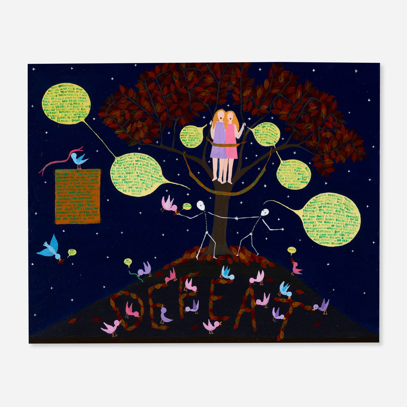 Amy Wilson, Everywhere Defeat: Amy Wilson Everywhere Defeat 2004acrylic on panel 8 h x 10 w in (20 x 25 cm) Signed and titled to verso 'Everywhere Defeat Amy Wilson'. Provenance: Bellwether, New York