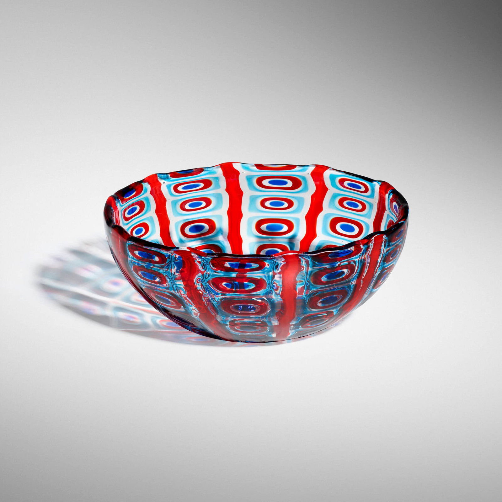 Barovier & Toso, Bowl: Barovier & Toso Bowl Italy, c. 2010 fused glass tesserae 4 h x 10 dia in (10 x 25 cm) Incised signature to underside 'Barovier & Toso Murano'. This work will ship from Chica