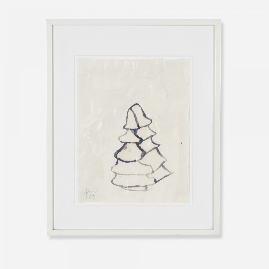Donald Baechler untitled: Donald Baechler untitled USA, 1988 ink and collage on paper 11 h x 8.25 w inches Initialed and dated to lower left 'DB 88'. Provenance: Anders Tornberg Gallery, Lund, Sweden | Private collection, New 