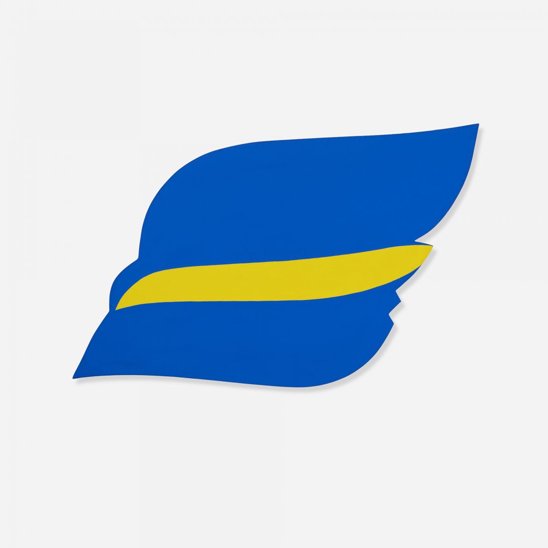 Jack Youngerman Blueglide: Jack Youngerman Blueglide USA, 1972 oil on shaped canvas 70 h x 105 w inches Signed, titled and dated to verso 'Blueglide 1972 Youngerman'. Provenance: Galerie Denise René, Paris | Private collection