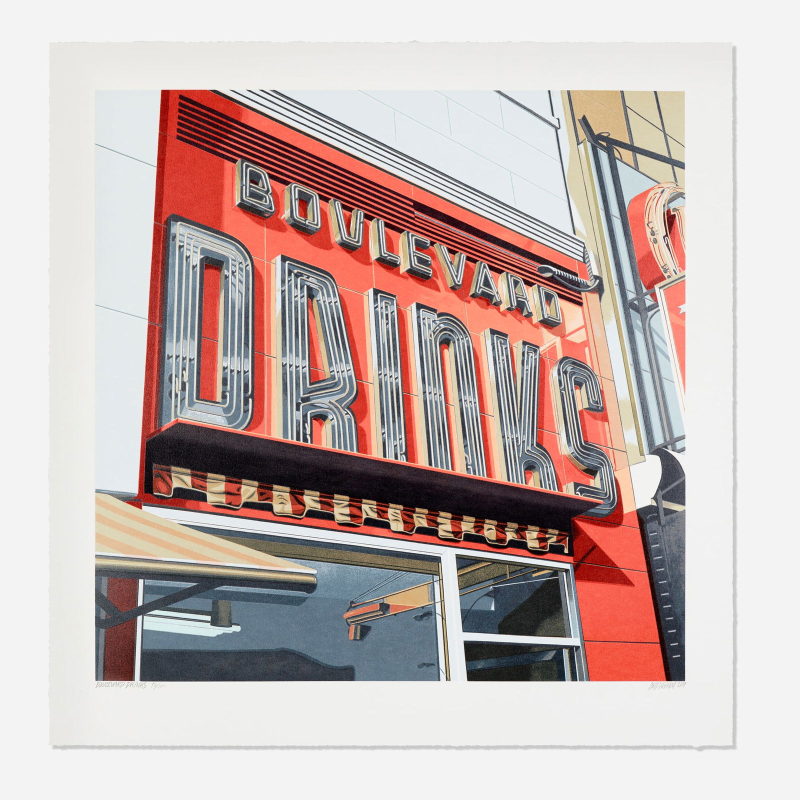 Robert Cottingham, Boulevard Drinks (1 of 3)