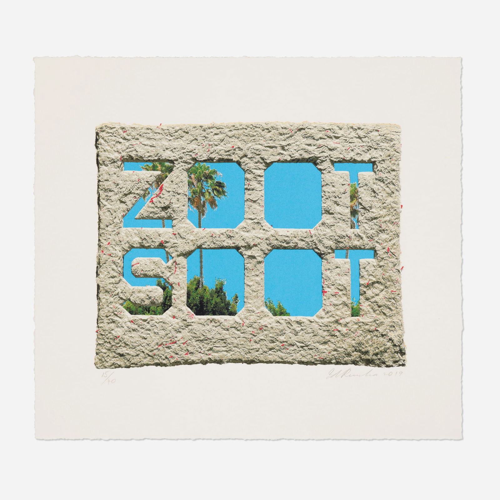 Ed Ruscha, Zoot Soot (Dedicated to the Memory of Richard Duardo) (1 of 3)
