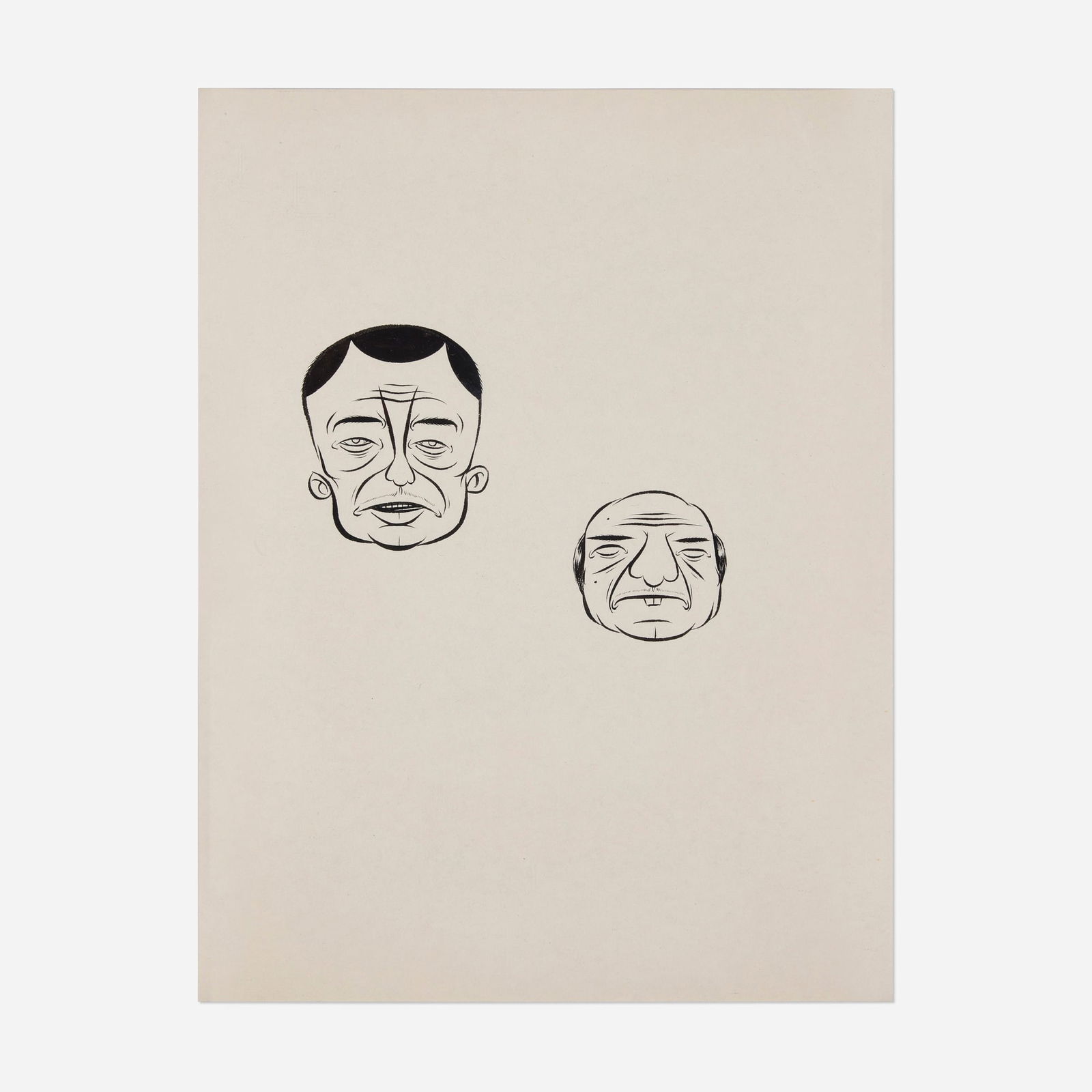 Barry McGee, Untitled: Barry McGee Untitled c. 1995ink on paper 11 h x 8.5 w in (28 x 22 cm) This work will ship from Lambertville, New Jersey.