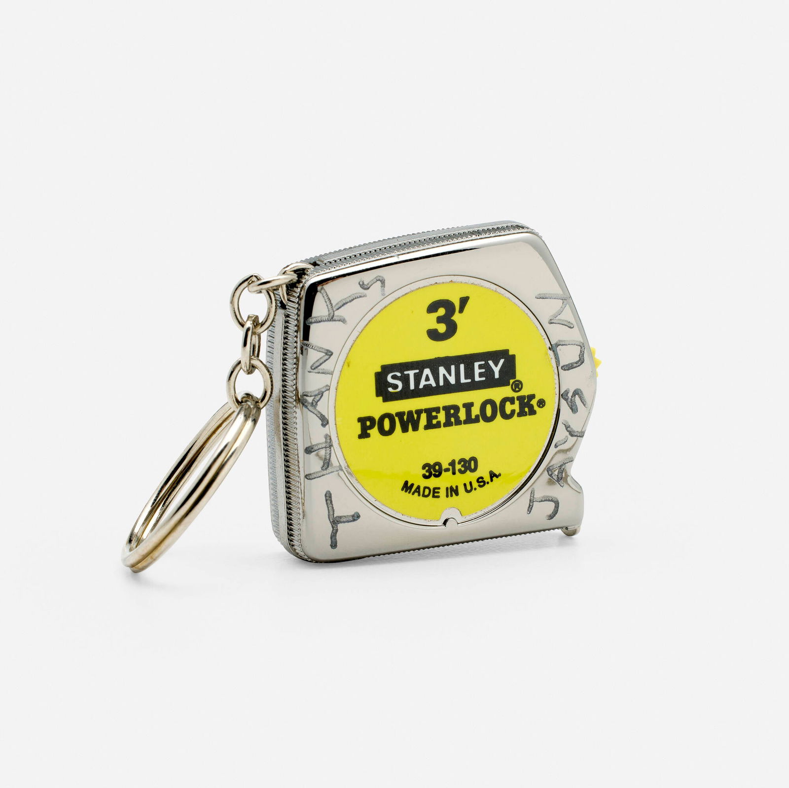 Tom Sachs, Untitled (Tape Measure): Tom Sachs Untitled (Tape Measure) 2004found object 1.875 h x 1.5 w x 0.5 d in (5 x 4 x 1 cm) Signed, dated and inscribed to sides 'Thanks Jason Tom Sachs 2004'. Sold with original mailer. <