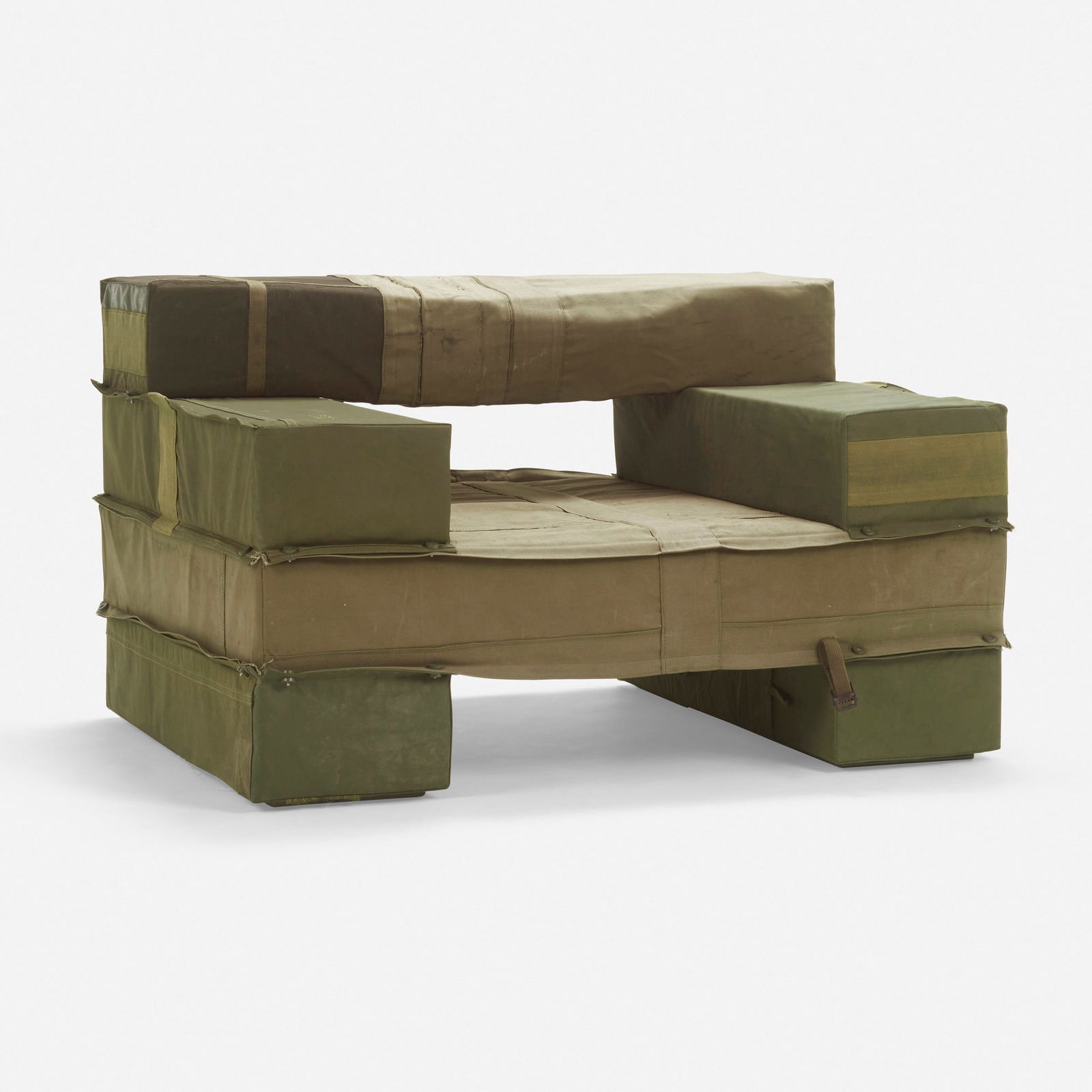Piet Hein Eek, Chunky Upholstered Beam armchair (1 of 4)