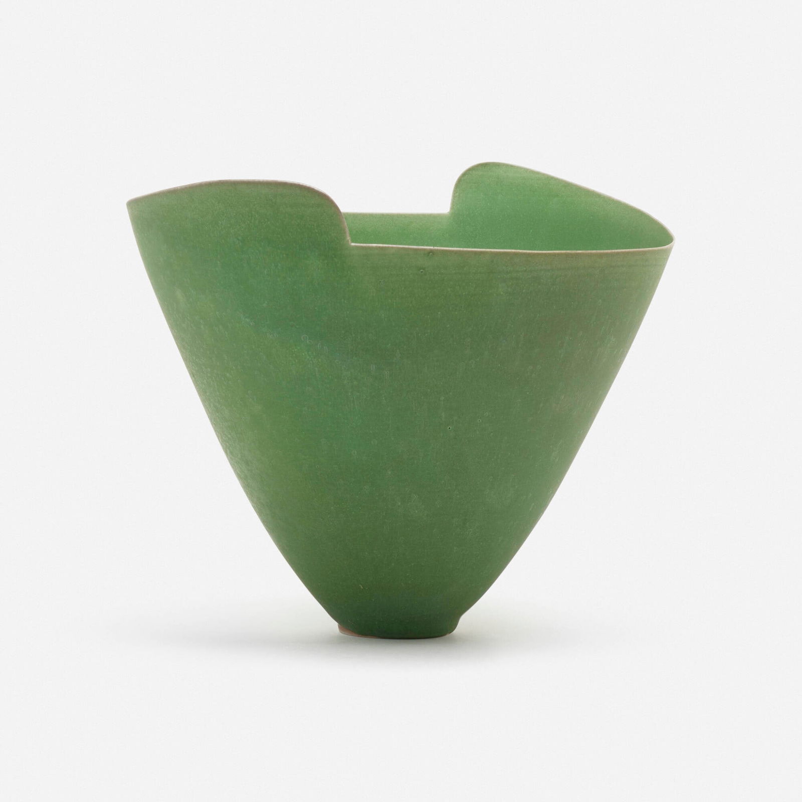 Elsa Rady, Vase: Elsa Rady Vase USA, 1979glazed porcelain 7.25 h x 10 w x 8.25 d in (18 x 25 x 21 cm) Incised signature and date to underside 'Elsa '79'. Provenance: Acquired directly f