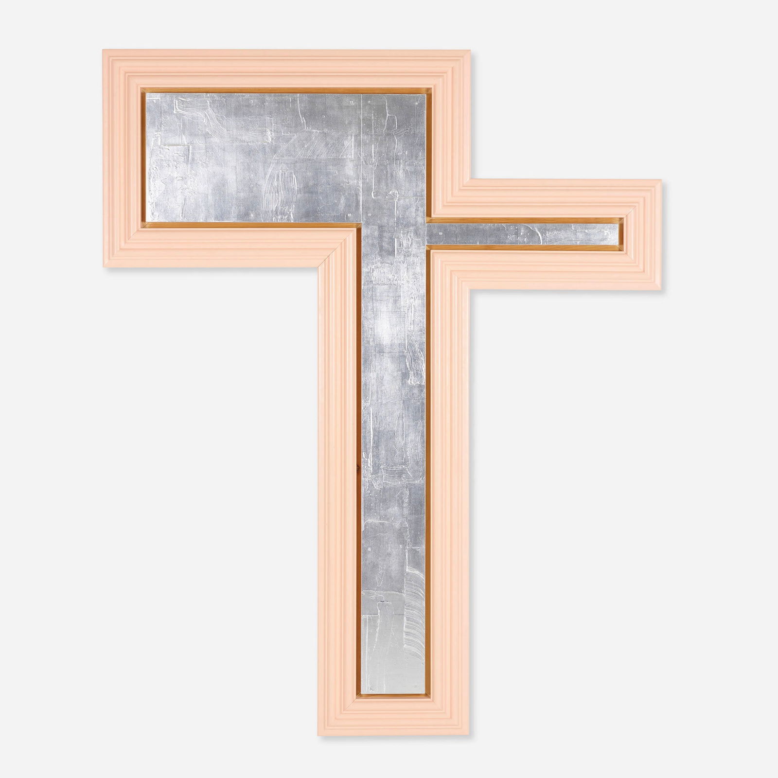 Christian Eckart, Martyr (OP-65): Christian Eckart Martyr (OP-65) 1986gel-medium, poly-vinyl color, aluminum leaf and acrylic enamel on birch plywood with enamel on pine and poplar frame 96.5 h x 78.5 w x 3 d in (245 x 199 x 8 cm)