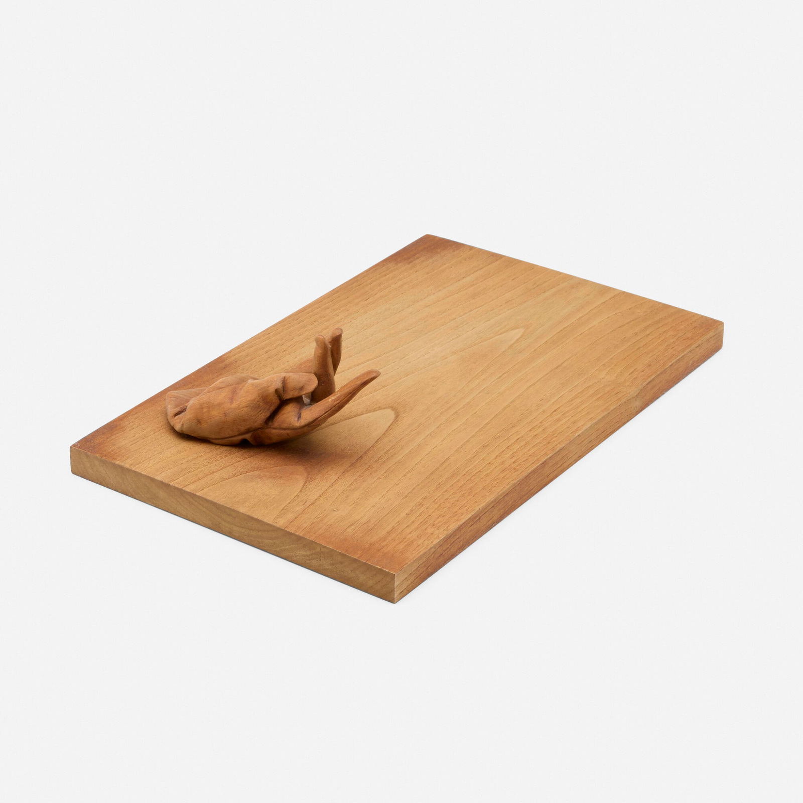 Juan Munoz, Cutting Board: Juan Munoz Cutting Board 2001walnut, carved wood 4.75 h x 17.5 w x 11.25 d in (12 x 44 x 29 cm) Signed, dated and numbered to underside 'Juan Munoz 2001 3/25'. This work is number 3 from the e