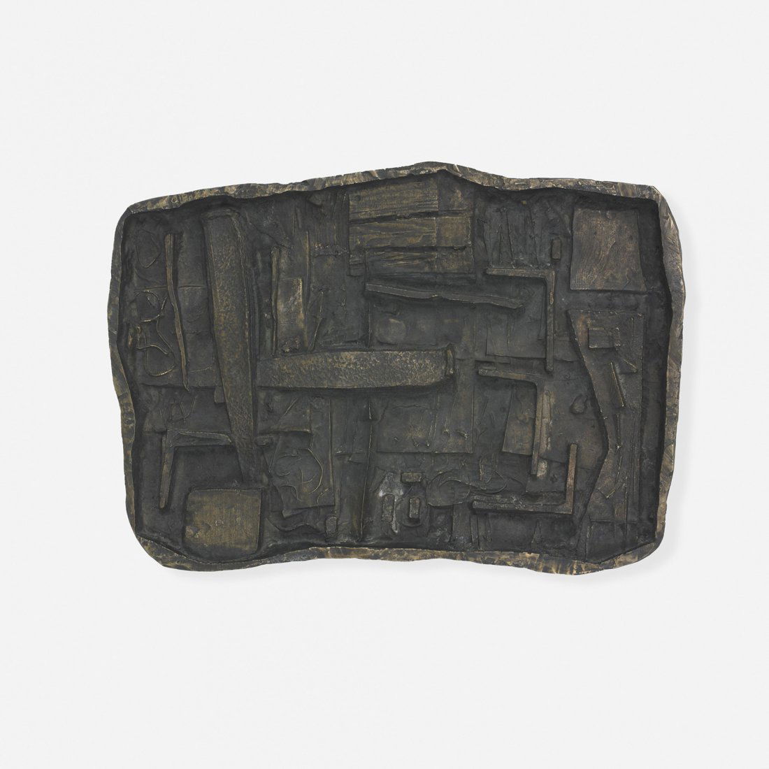 Abbott Pattison Bas-relief: Abbott Pattison Bas-relief USA, c. 1965 cast bronze 28 w x 2.5 d x 20 h inches Incised signature to edge: [A Pattison].