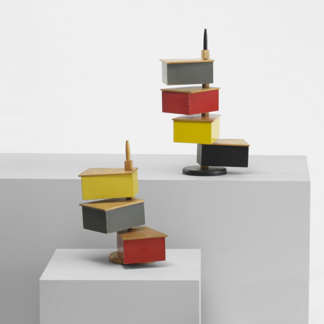 Cees Braakman sewing cabinets, pair: Cees Braakman sewing cabinets, pair UMS-Pastoe The Netherlands, c. 1950 lacquered wood, beech 16 w x 12 d x 25.25 h inches