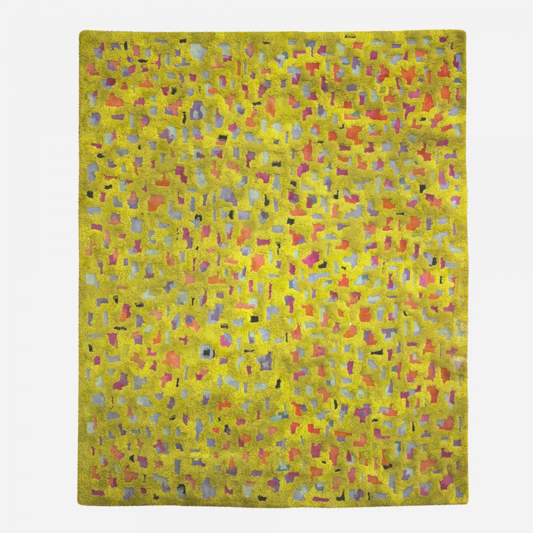 Edward Fields carpet: Edward Fields carpet Edward Fields, Inc. USA, 1966 hand-tufted wool 144 w x 170 l inches Signed with stamped manufacturer's mark to reverse: [Edward Fields Copyright 1966 13438 100% Virgin Wool Face].