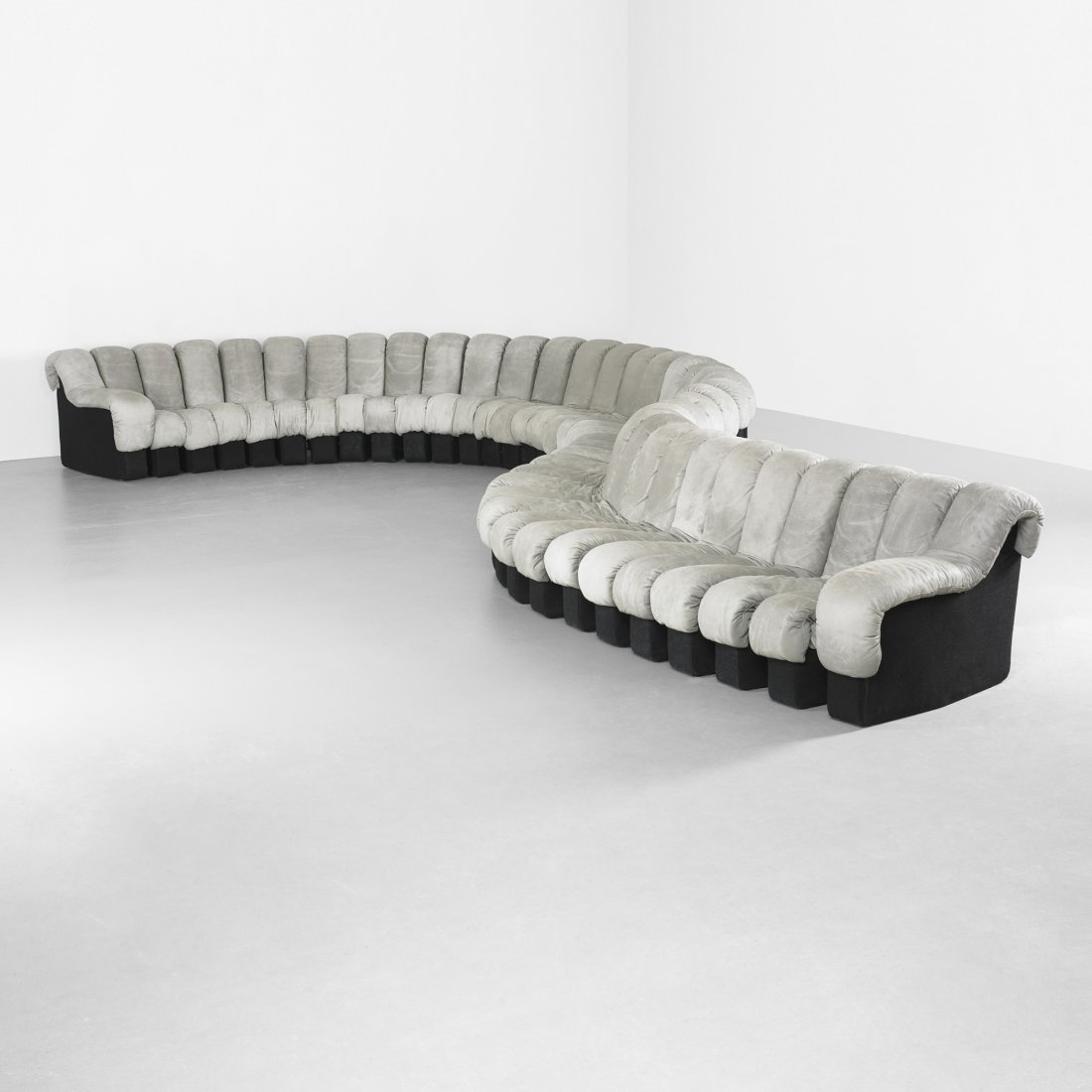 DS 600 Organic sofa: Ueli Berger, Eleanora Peduzzi-Riva and Heinz Ulrich DS 600 Organic sofa De Sede/Stendig Switzerland, 1972 leather, upholstery 370 w x 41 d x 29 h inches Signed with applied manufacturer's label to und