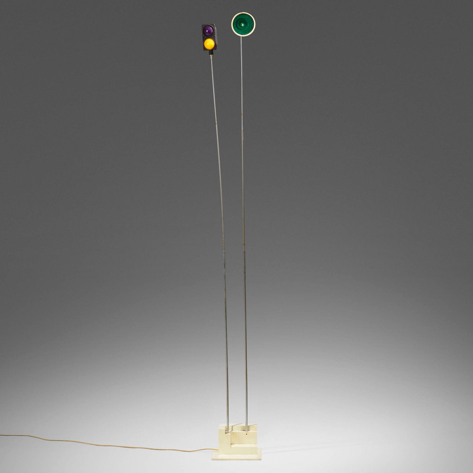 Vassilakis Takis, Signal lamp, series 3: Vassilakis Takis Signal lamp, series 3 UnlimitedGreece / United Kingdom, 1968chrome-plated steel, enameled and powder-coated metal, plastic 82 h x 10.25 w x 9 d in (208 x 26 x 23 cm) Met