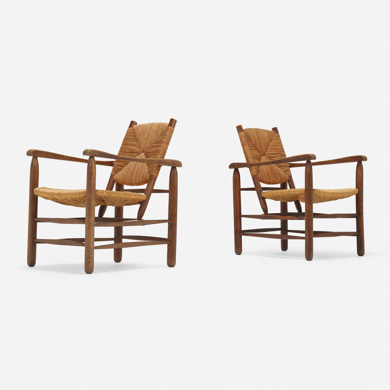 Charlotte Perriand, Lounge chairs, pair (1 of 4)