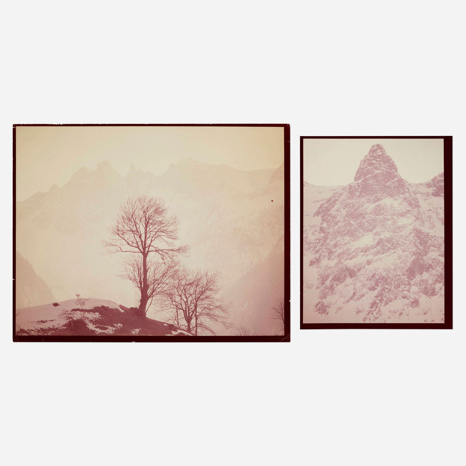 Herbert Matter, Untitled (two works): Herbert Matter Untitled (two works) C-print on Kodak 15.875 h x 20.125 w in (40 x 51 cm) 14 h x 11 w in (36 x 28 cm) Artist's studio stamp to verso of each work. This work wil