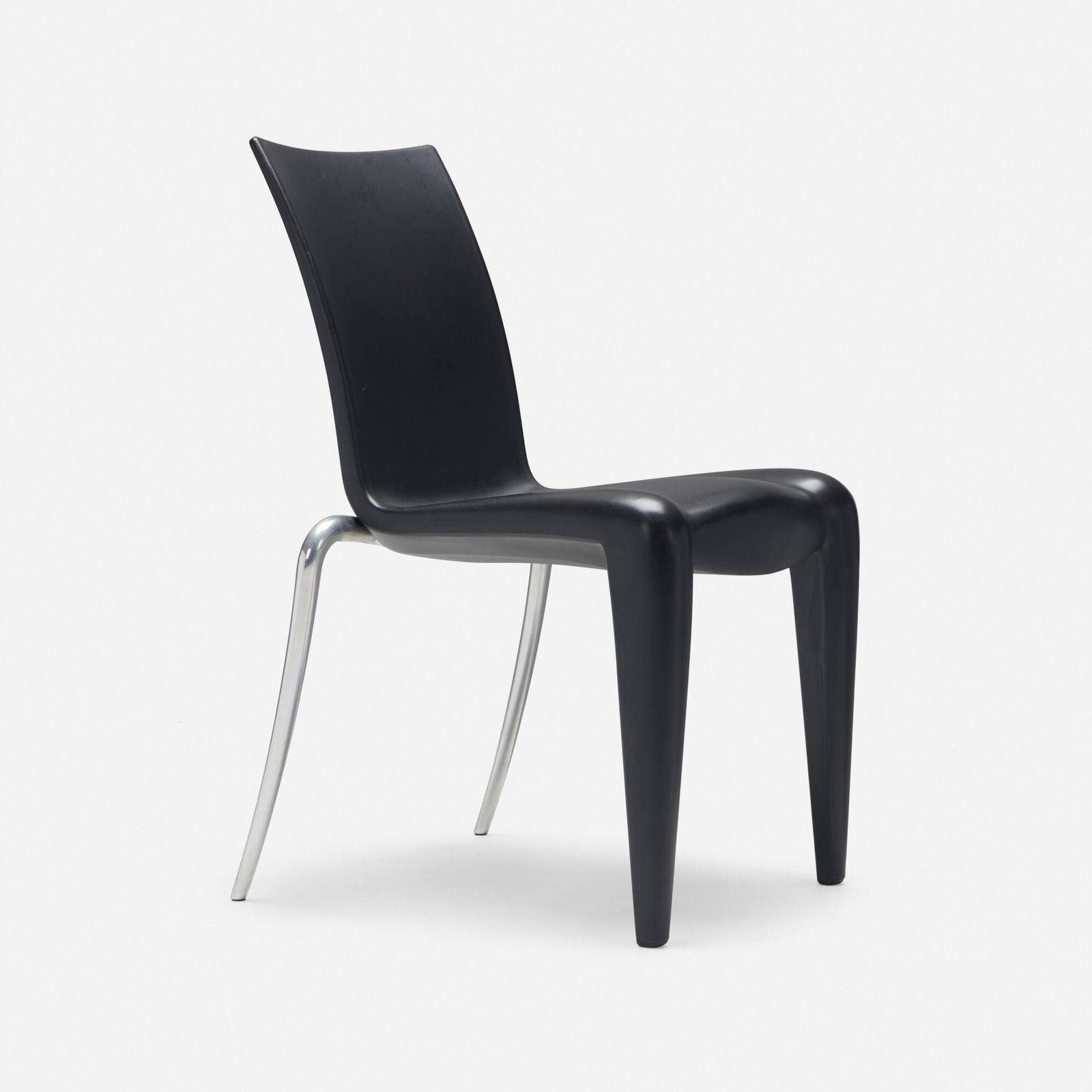 Philippe Starck, Louis 20 chair: Philippe Starck Louis 20 chair VitraFrance / Germany, 1991 / 1996molded plastic, polished aluminum 33 h x 17.5 w x 24 d in (84 x 44 x 61 cm) Molded manufacturer's mark to underside 'Loui
