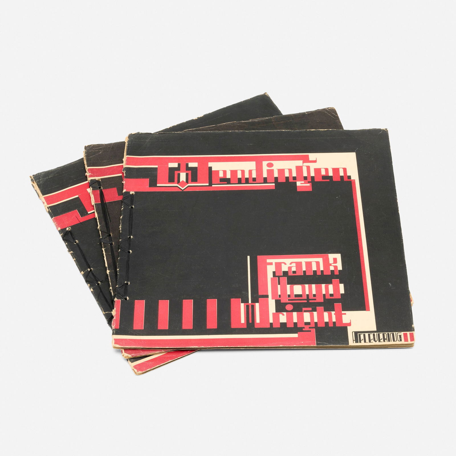 Wendingen: The Life-Work of the American Architect Frank Lloyd Wright: Wendingen: The Life-Work of the American Architect Frank Lloyd Wright c. 1925-26printed paper and stab-sewed bound 13 h x 13 w in (33 x 33 cm) Lot includes volumes one, two and three. These works were