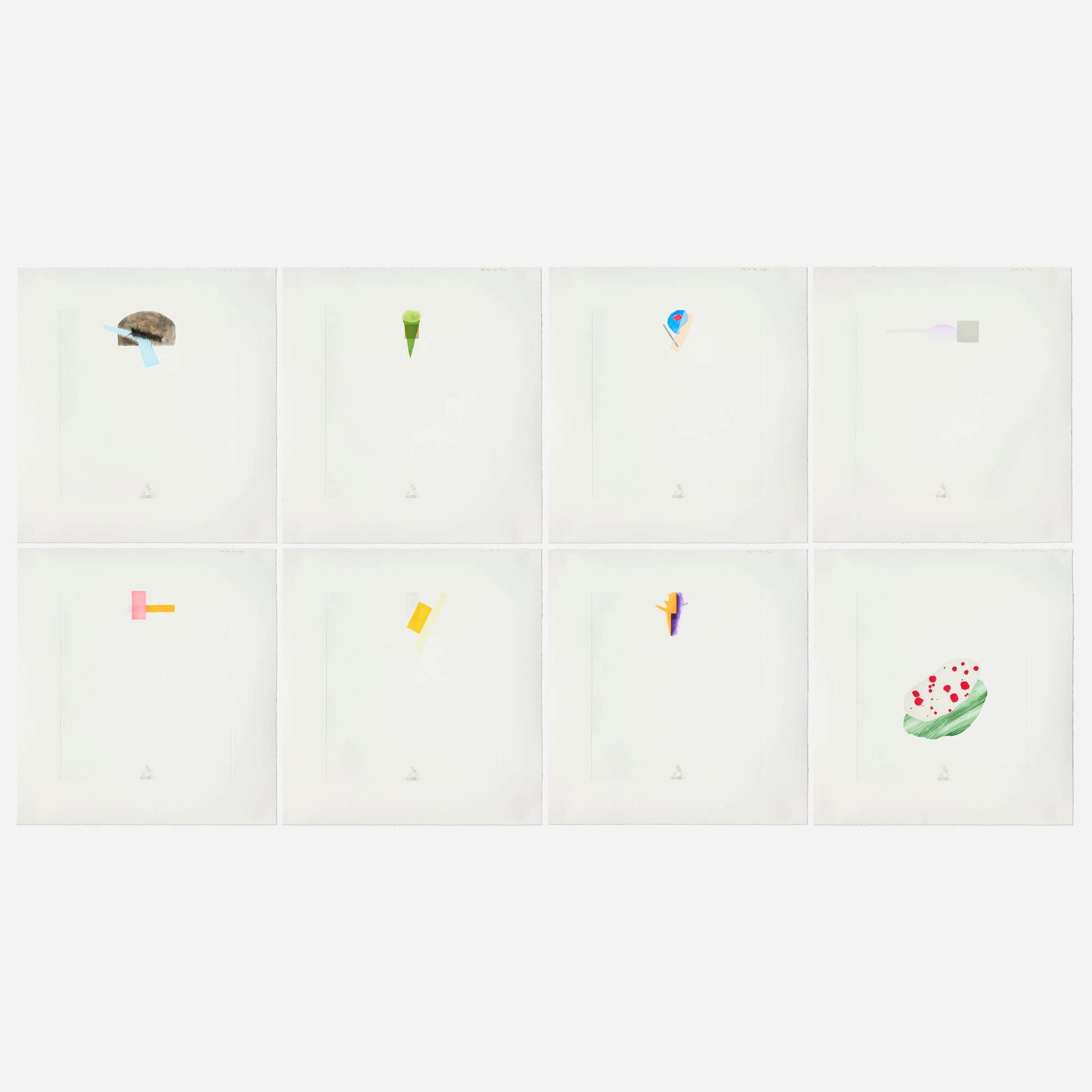 Richard Tuttle, Up, to 7: Richard Tuttle Up, to 7 2000etching and aquatint in colors plate: 12.875 h x 11.875 w in (33 x 30 cm) sheet: 19 h x 18 w in (48 x 46 cm) Signed, titled, dated and numbered to upper edge of