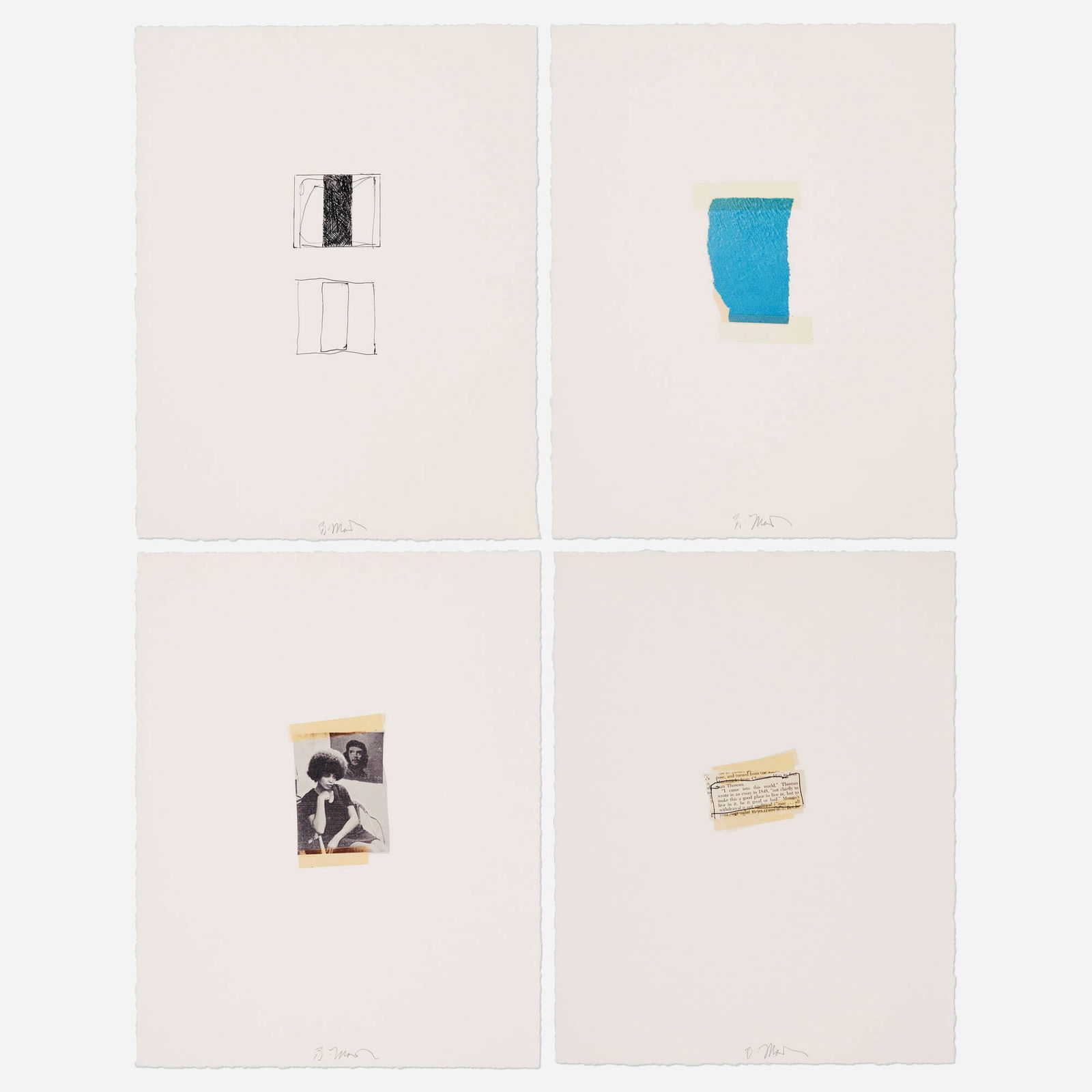 Brice Marden, Book of Images (four works) (1 of 2)