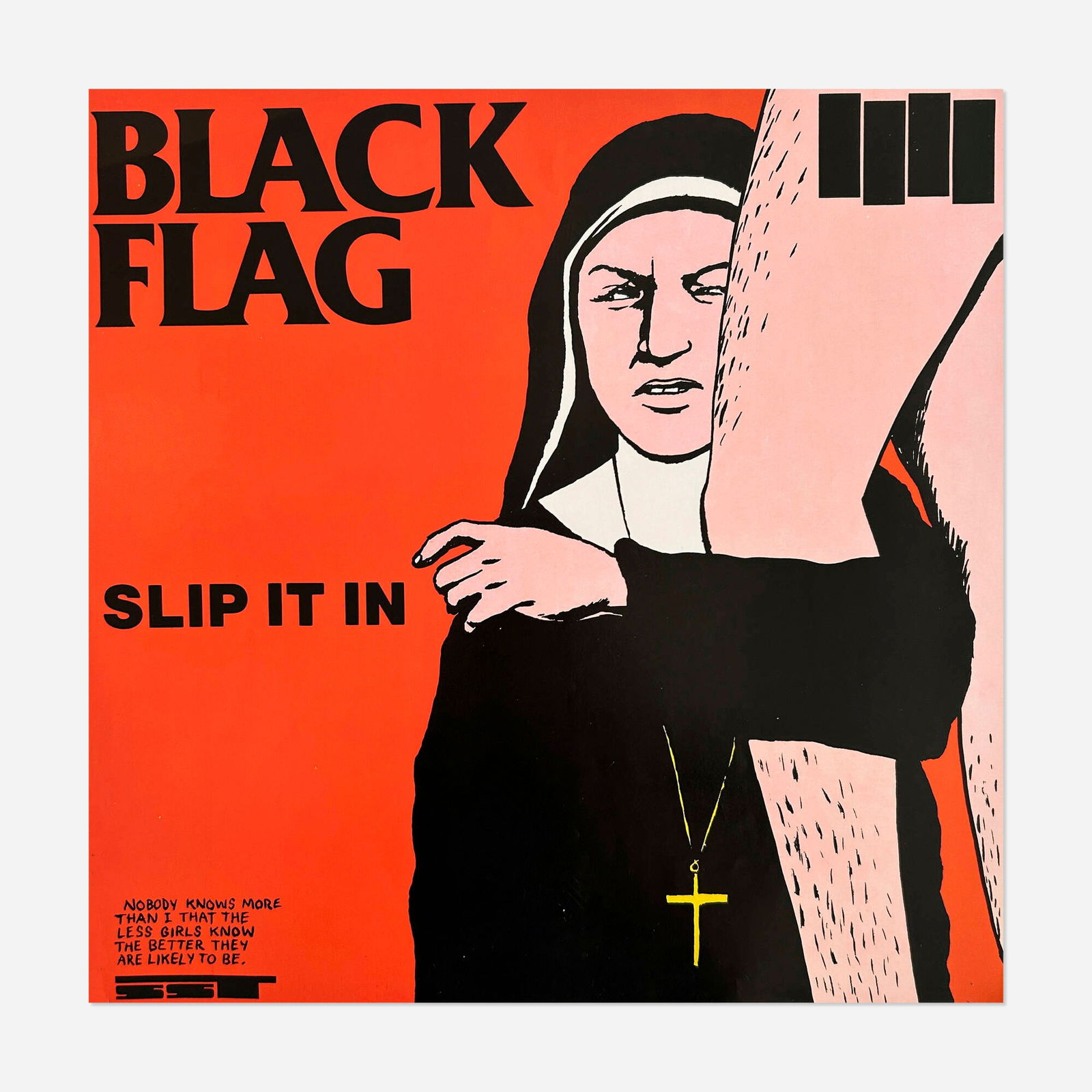 Raymond Pettibon, Black Flag, Black Flag / Slip it In poster (1 of 2)