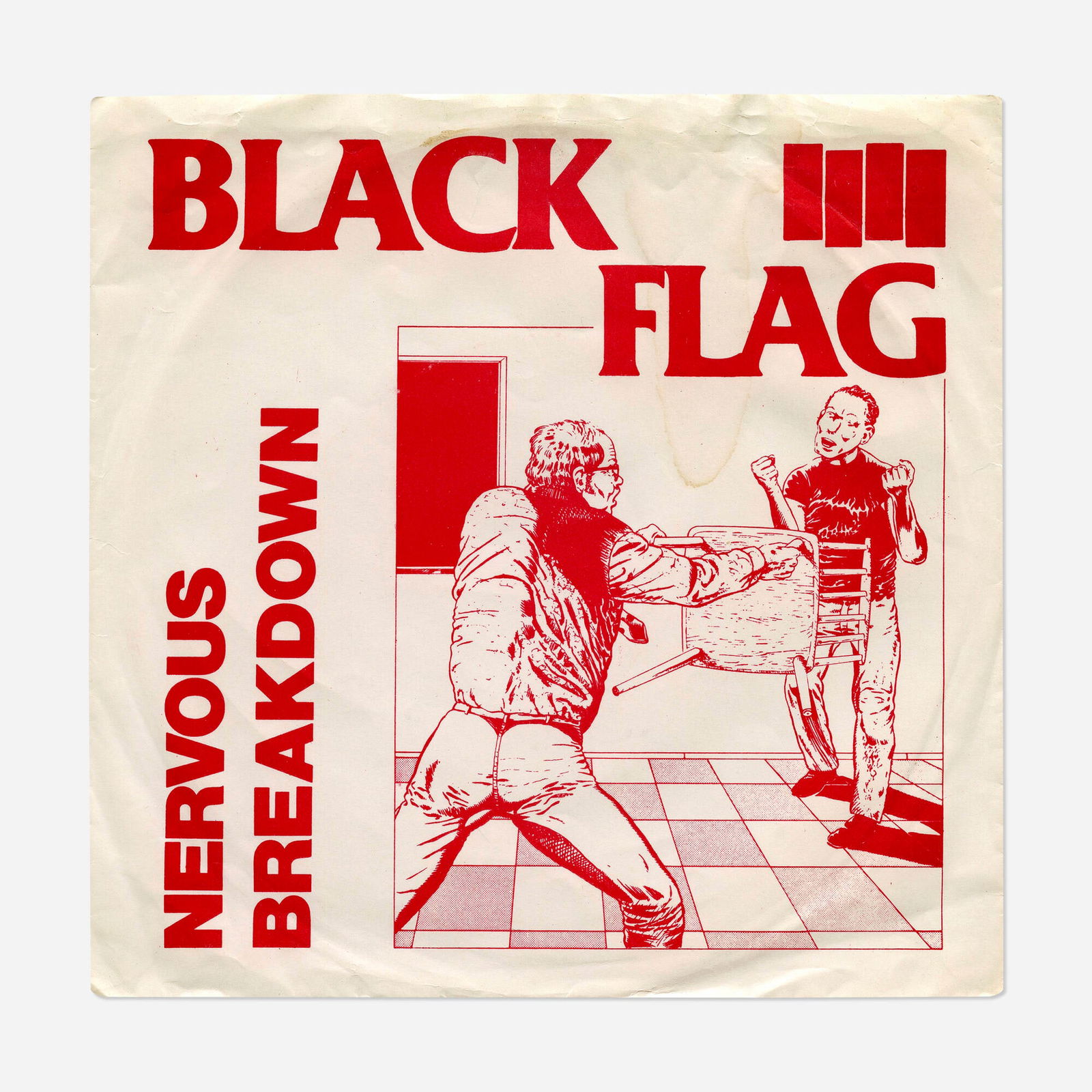 Raymond Pettibon, Black Flag, Nervous Breakdown record (1 of 3)