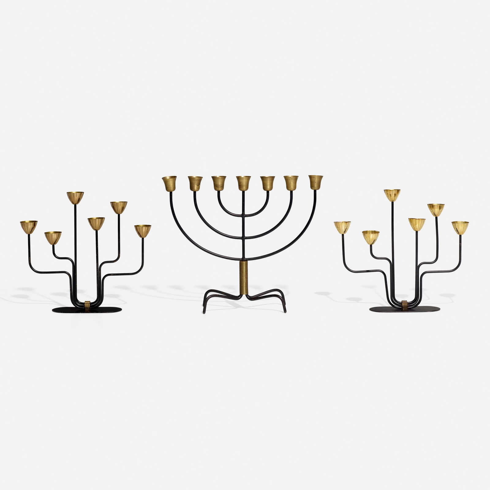Gunnar Ander and Svend Aage Holm Sørensen, Collection of three candelabra (1 of 6)