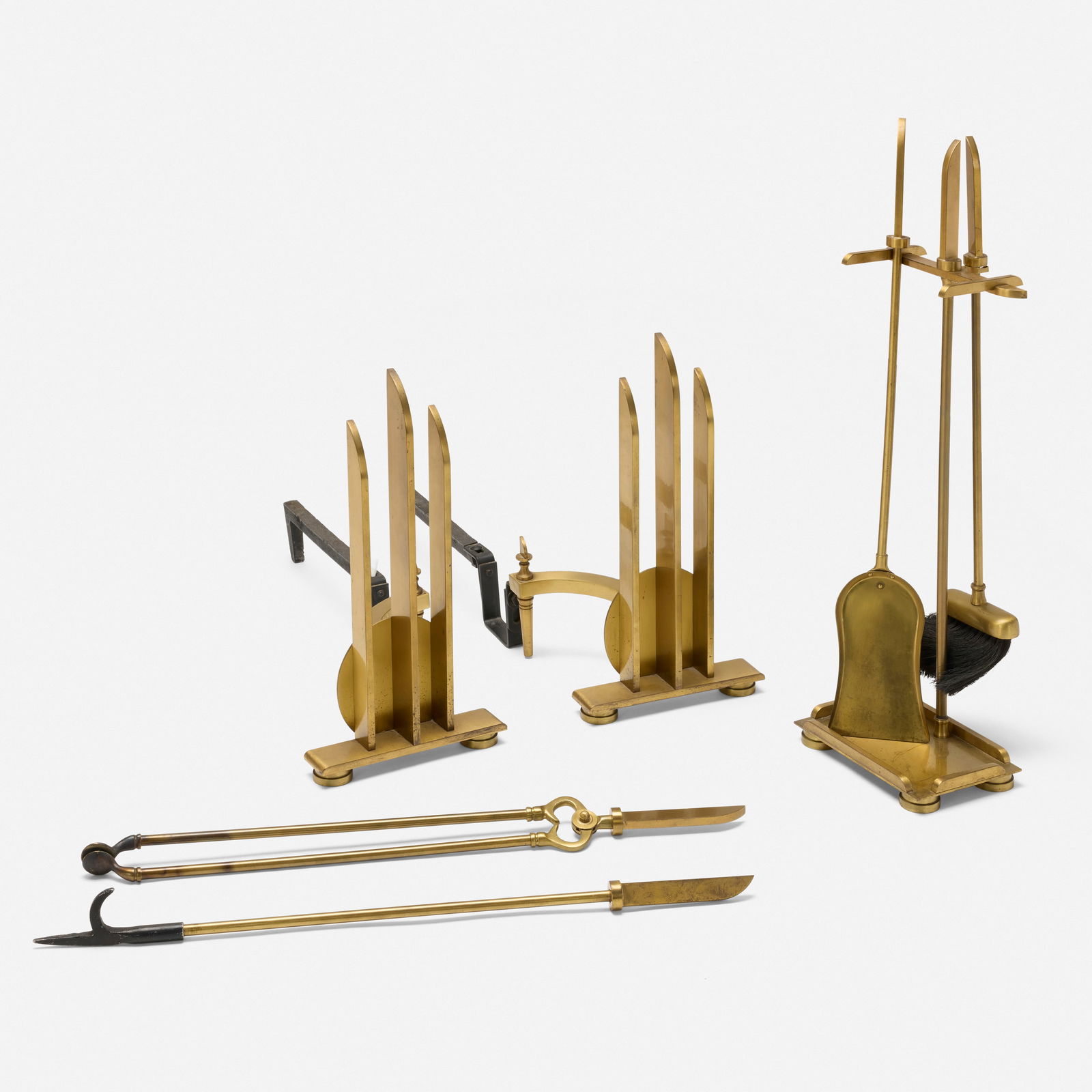 Donald Deskey, attribution, Fireplace set (1 of 4)