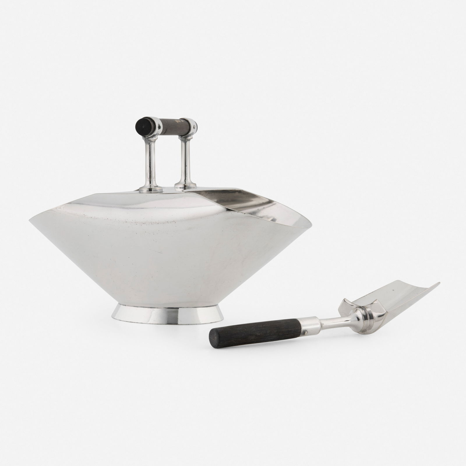 Christopher Dresser, Sugar caddy with scoop (1 of 3)