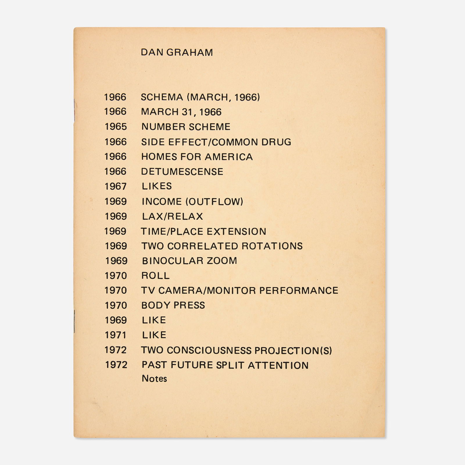 Dan Graham, Schema (March, 1966) (1 of 5)