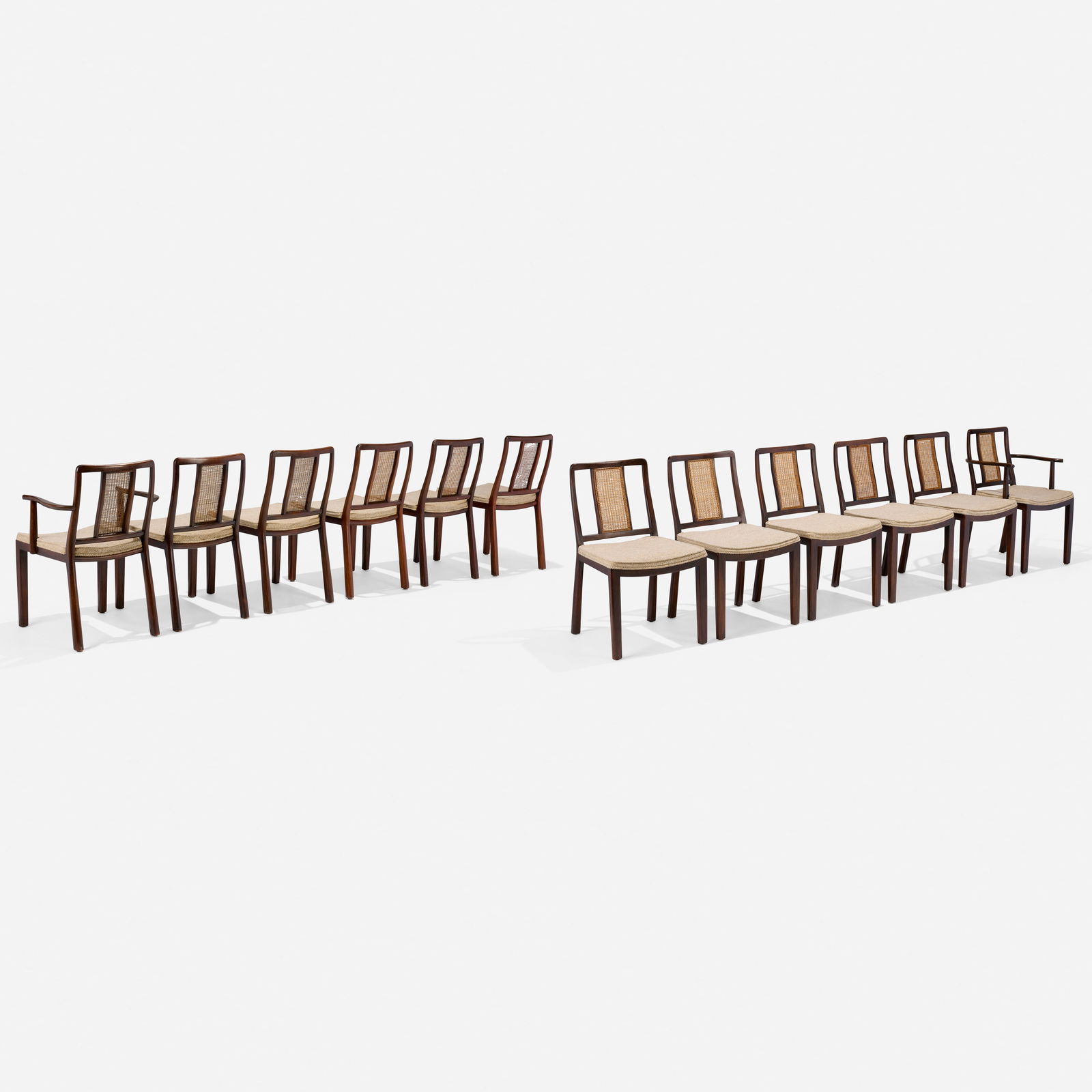 Edward Wormley, Dining chairs model 5296 and 5297, set of twelve (1 of 5)