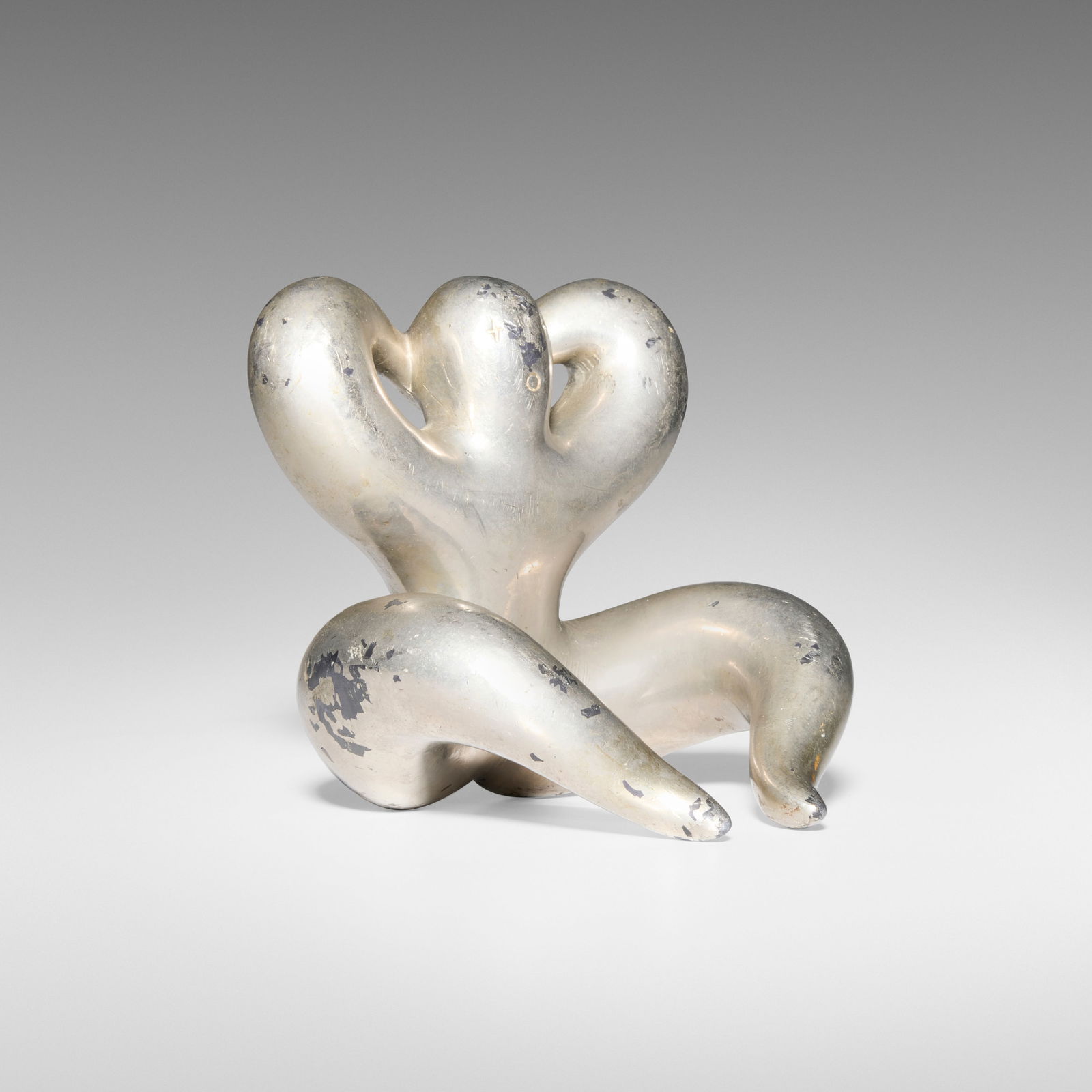 Russel Wright, Bobo bookend: Russel Wright Bobo bookend Russel Wright, Inc.USA, c. 1930nickel-plated brass 4.375 h × 4.75 w × 4 d in (11 × 12 × 10 cm) Literature: Colle