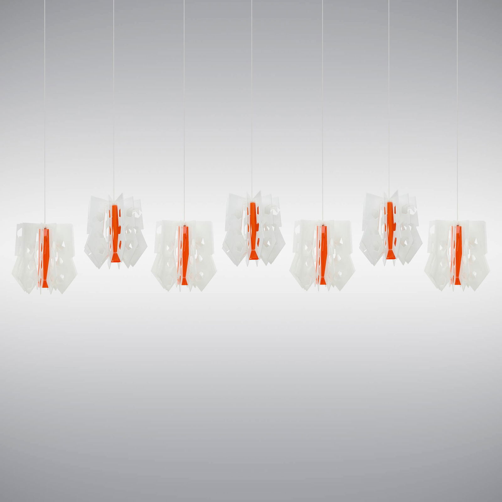 Jorge Pardo, Untitled, set of seven lamps: Jorge Pardo Untitled, set of seven lamps Cuba/USA, 2001acrylic each: 21.25 h x 21 dia in (54 x 53 cm) Provenance: Friedrich Petzel Gallery, New York | Private Collection, New