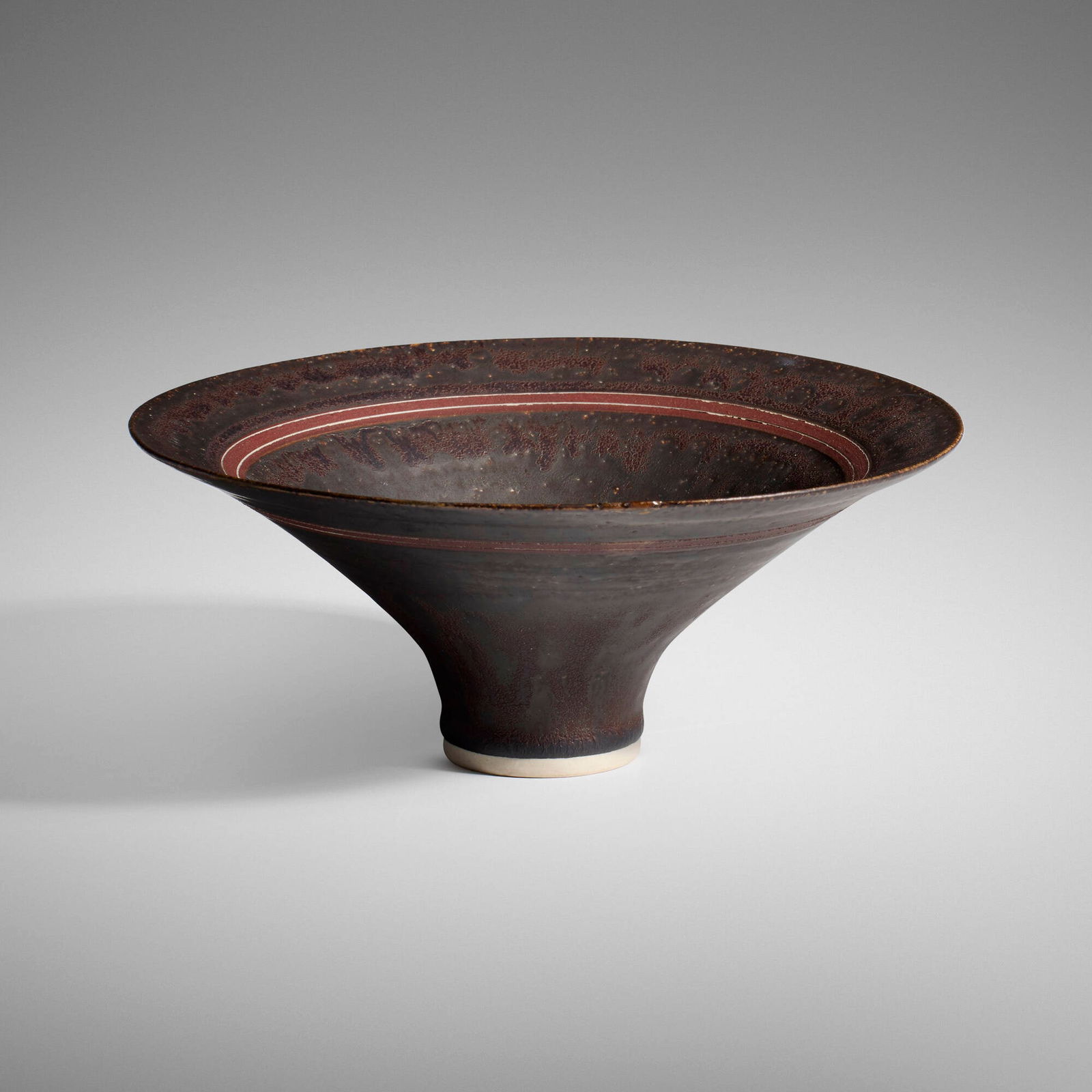 Lucie Rie, Bowl: Lucie Rie Bowl c. 1972glazed stoneware 2.875 h x 7 dia in (7 x 18 cm) Impressed artist's seal to underside. Provenance: Peter Marino Ltd., New York | Acquired from the