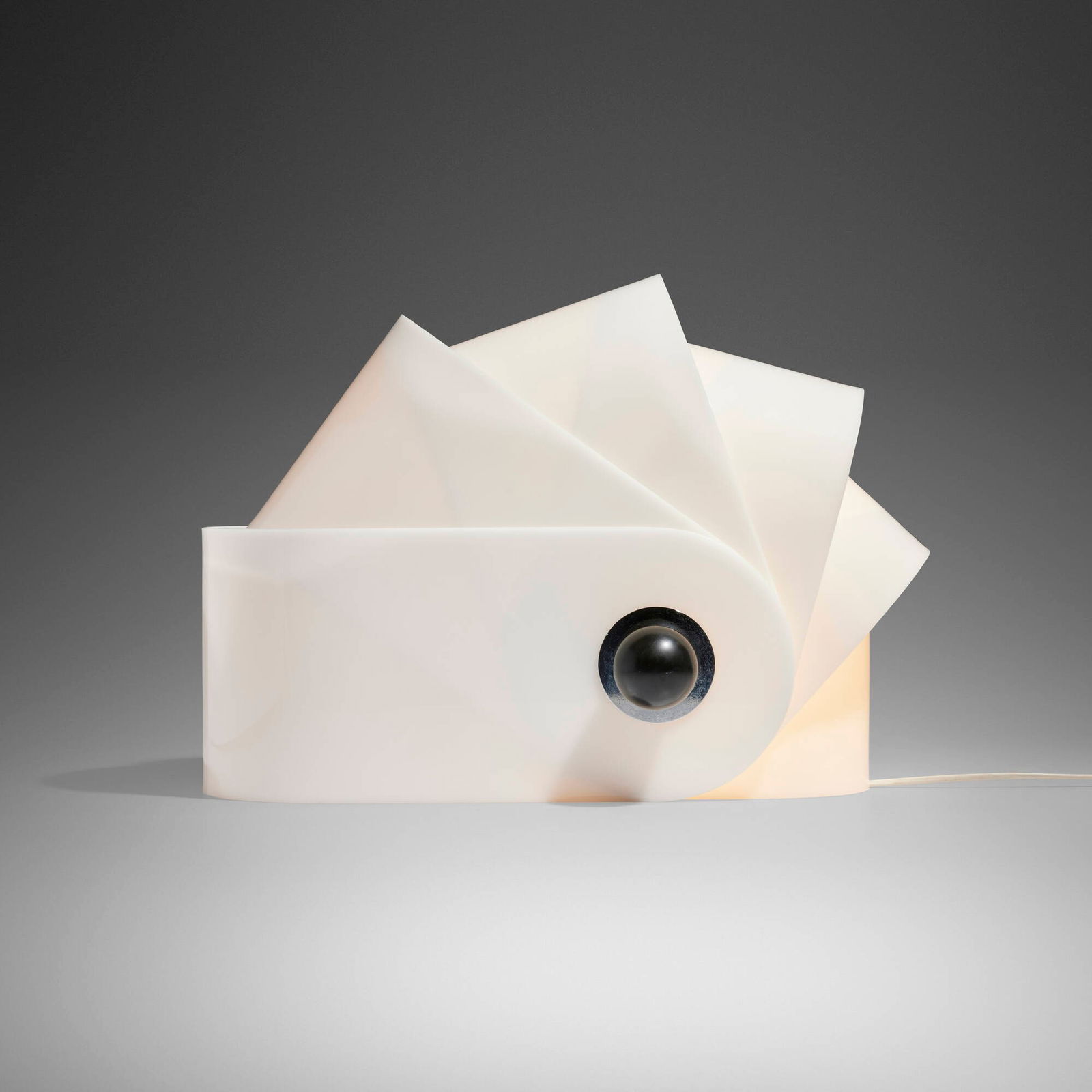 Superstudio, Gherpe table lamp: Superstudio Gherpe table lamp PoltronovaItaly, 1967acrylic, plastic, chrome-plated steel 14 h x 20.625 w x 12 d in (36 x 52 x 30 cm) Provenance: Collection of Brent Sikk