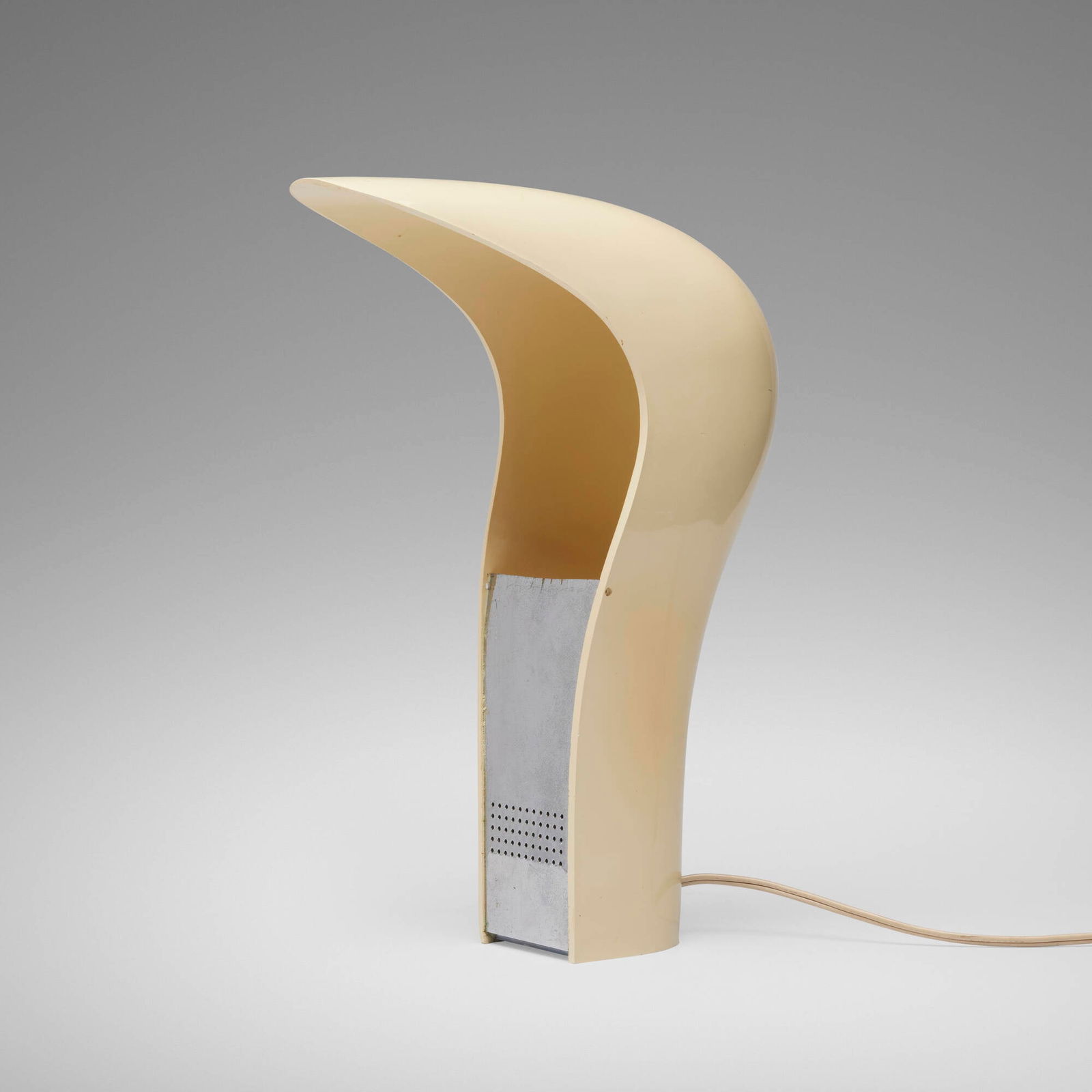 Cesare Casati and Emanuele Ponzio, Pelota table lamp: Cesare Casati and Emanuele Ponzio Pelota table lamp LampertiItaly, c. 1975plastic, metal 12.75 h x 9 w x 4.5 d in (32 x 23 x 11 cm) Molded manufacturer's mark to underside 'Lamperti Desi