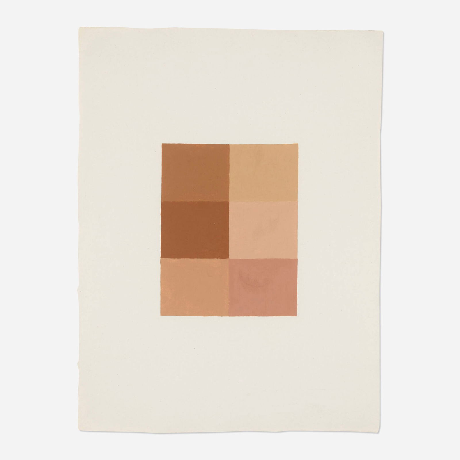 Byron Kim, L'Oreal Hydra Perfecte: Byron Kim L'Oreal Hydra Perfecte 1992protective hydrating makeup SPF15 on paper 23.25 h x 17.75 w in (59 x 45 cm) Provenance: Max Protetch, New York | Private Collection