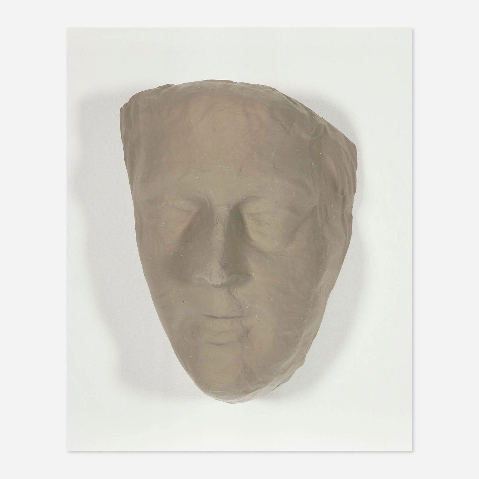 Gaylen Gerber, Support: Gaylen Gerber Support painted papier-mache mask from the Bayerische Staatsoper c. 1950s mask: 8.5 h x 6.25 w x 4.5 d in (22 x 16 x 11 cm) vitrine: 12 h x 10 w x 7 d in (30 x 25 x 18 cm) This is a