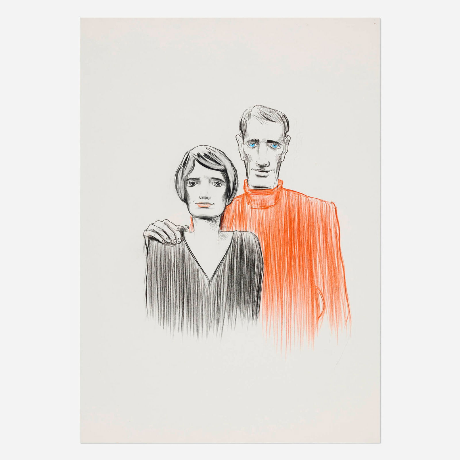 Charles Avery, Untitled: Charles Avery Untitled 1998graphite and colored pencil on paper 33.125 h x 23.375 w in (84 x 59 cm) Signed and dated to verso 'Charles 1998'. This work will ship from Lambe