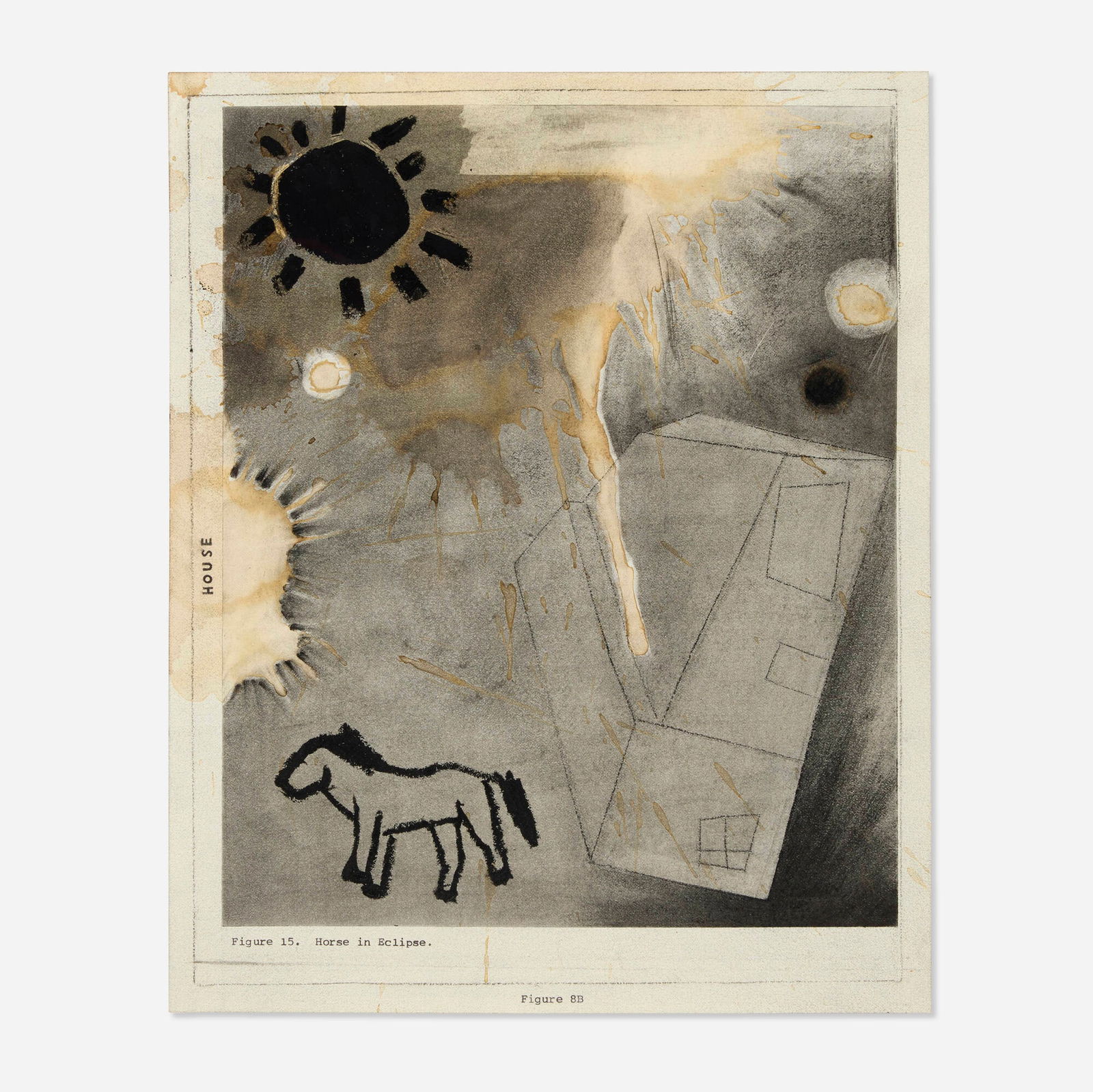 Robert Beck, Untitled (The House-Tree-Person Technique by John N. Buck / Art As Latent): Robert Beck Untitled (The House-Tree-Person Technique by John N. Buck / Art As Latent) c. 2002mixed media collage 13.5 h x 10.875 w in (34 x 28 cm) This work will ship from Lamber