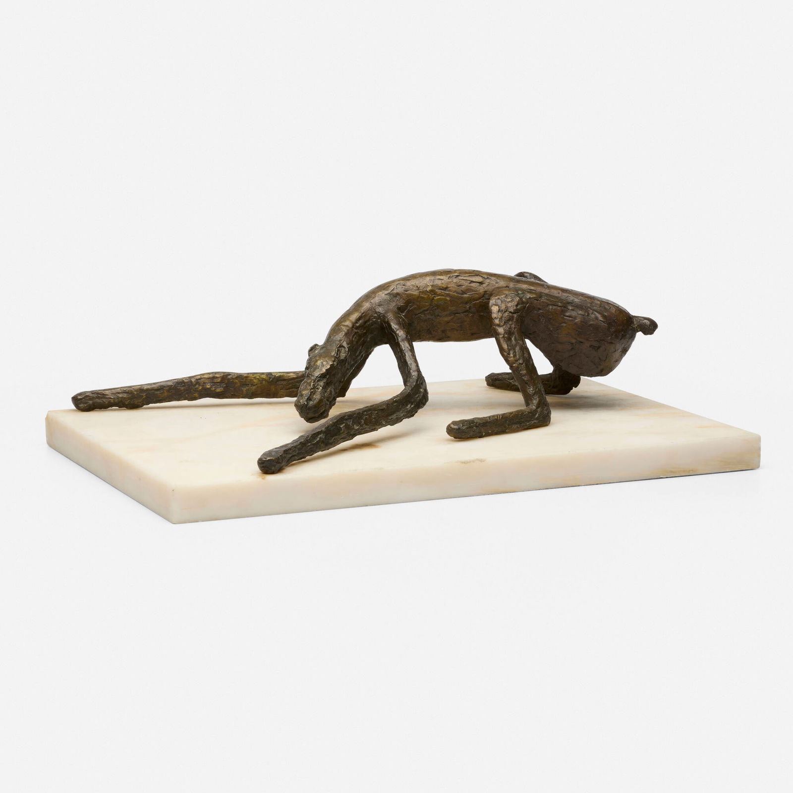 Mary Callery, Piet: Mary Callery Piet 1951patinated bronze, marble 4.5 h x 15 w x 10 d in (11 x 38 x 25 cm) This work is from the edition of 3. Provenance: Treadway Toomey Auctions, Cincin