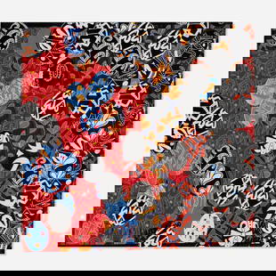 Oksana Mas, Untitled: Oksana Mas Untitled 2020mixed media collage sight: 19.375 h x 19.375 w in (49 x 49 cm) Signed and dated four times to lower right of each layer 'Oksana Mas 2020'. Signed and dated to verso 'Ok