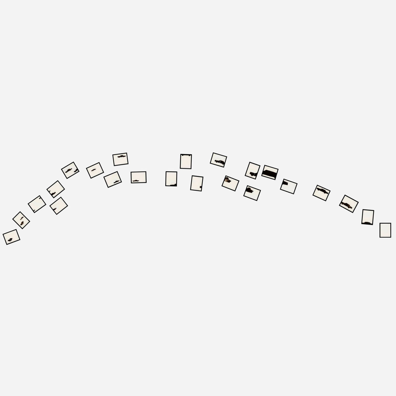 Kori Newkirk, Cadillac Fleet: Kori Newkirk Cadillac Fleet 2000hair pomade mixed with black pigment on 23 pieces of Dura-lene each: 9.75 h x 7.625 w in (25 x 19 cm) Provenance: Rosamund Felsen Gallery, Los