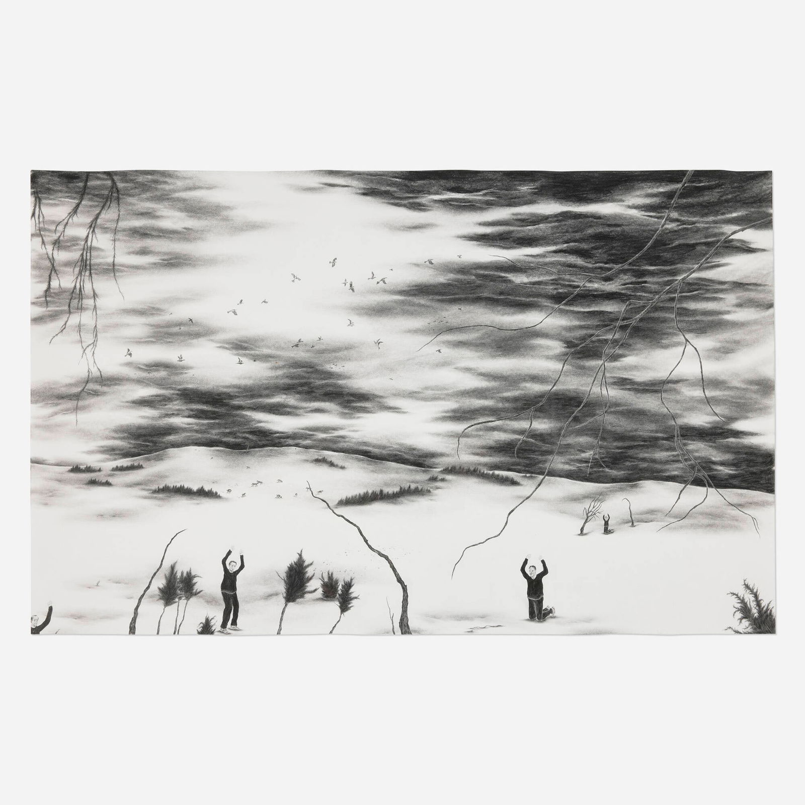 Robyn O'Neil, This Seething Devotion, This Ignition of Harm: Robyn O'Neil This Seething Devotion, This Ignition of Harm 2004graphite on paper 19.875 h x 32 w in (50 x 81 cm) Signed, titled and dated to verso 'This Seething Devotion, This Ignition of Har